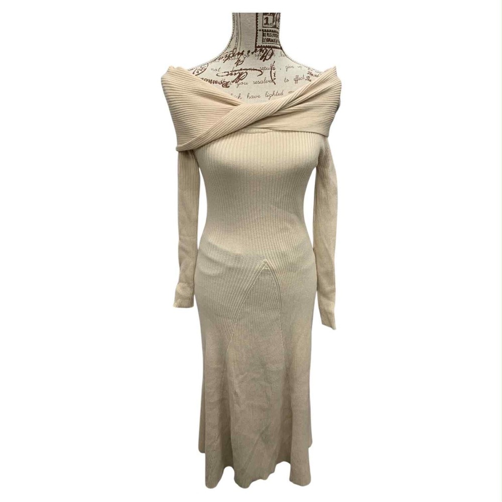 Hello Molly NWT Cream Long Sleeve Dress Size XS